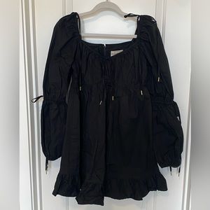 NWT Finders Keepers Black Drawstring Dress